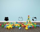 A Set of Cats Wall Decal Baby Nursery Animal Stickers For Kids Room